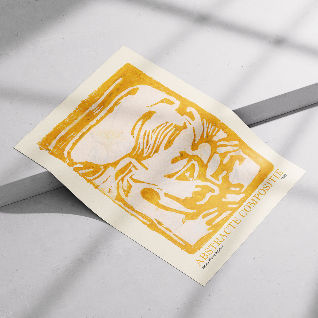 Abstracte Compositie by Johan Thorn Prikker Poster