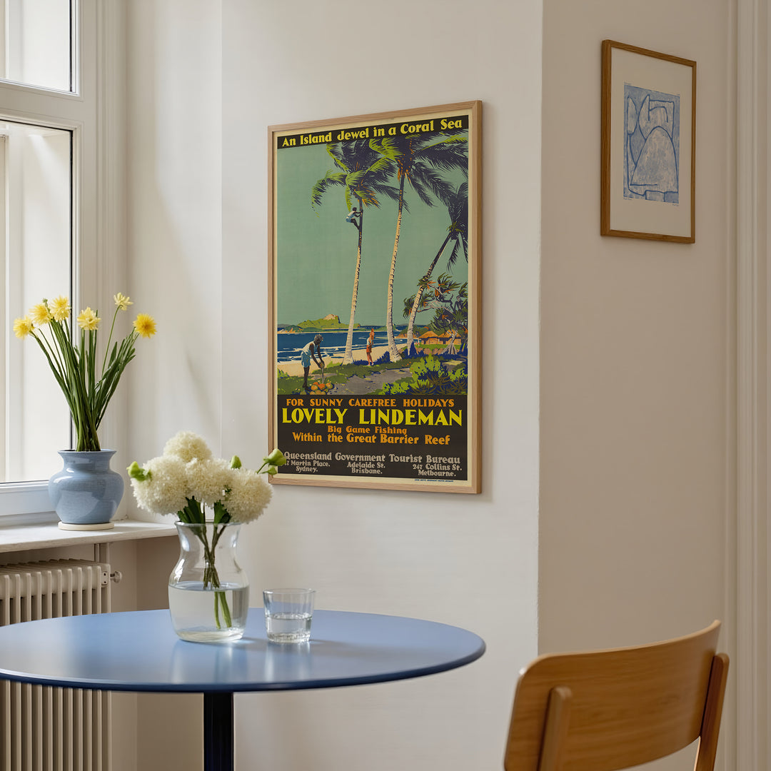 An Island Jewel in a Coral Sea Poster