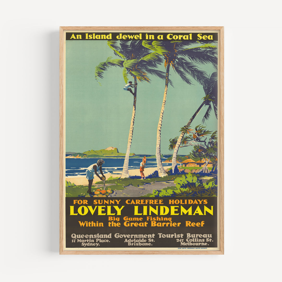 An Island Jewel in a Coral Sea Poster