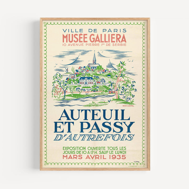 Auteuil Et Passy René Gabriel Poster