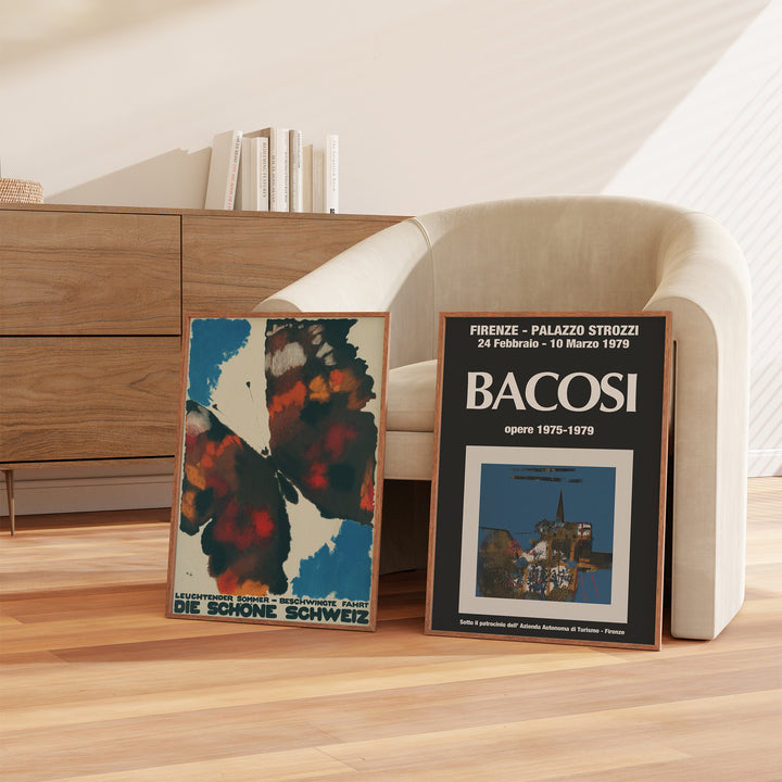 Butterfly & Bacosi Poster set of 2