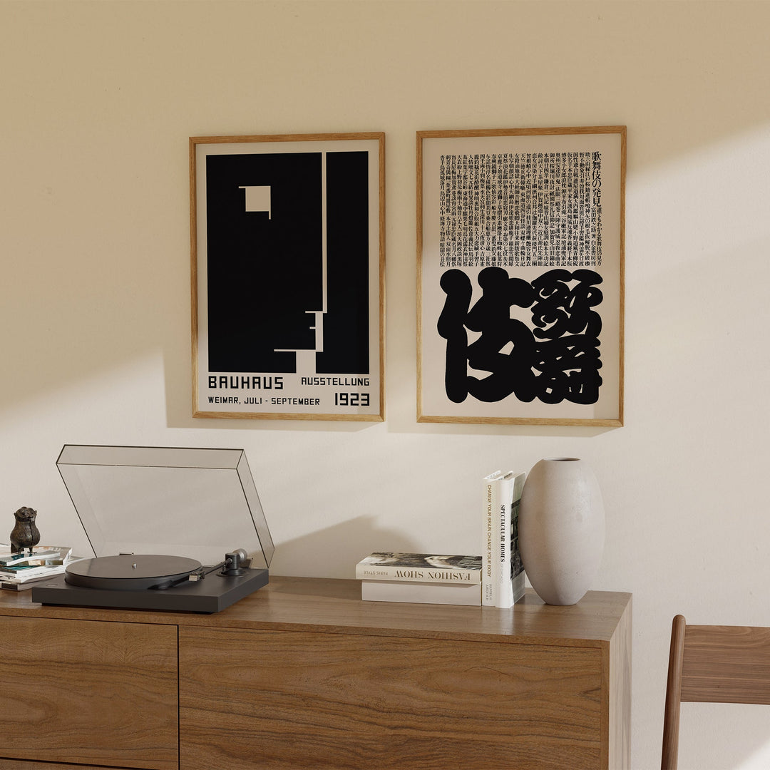 Bauhaus Face & Kabuki Poster Set
