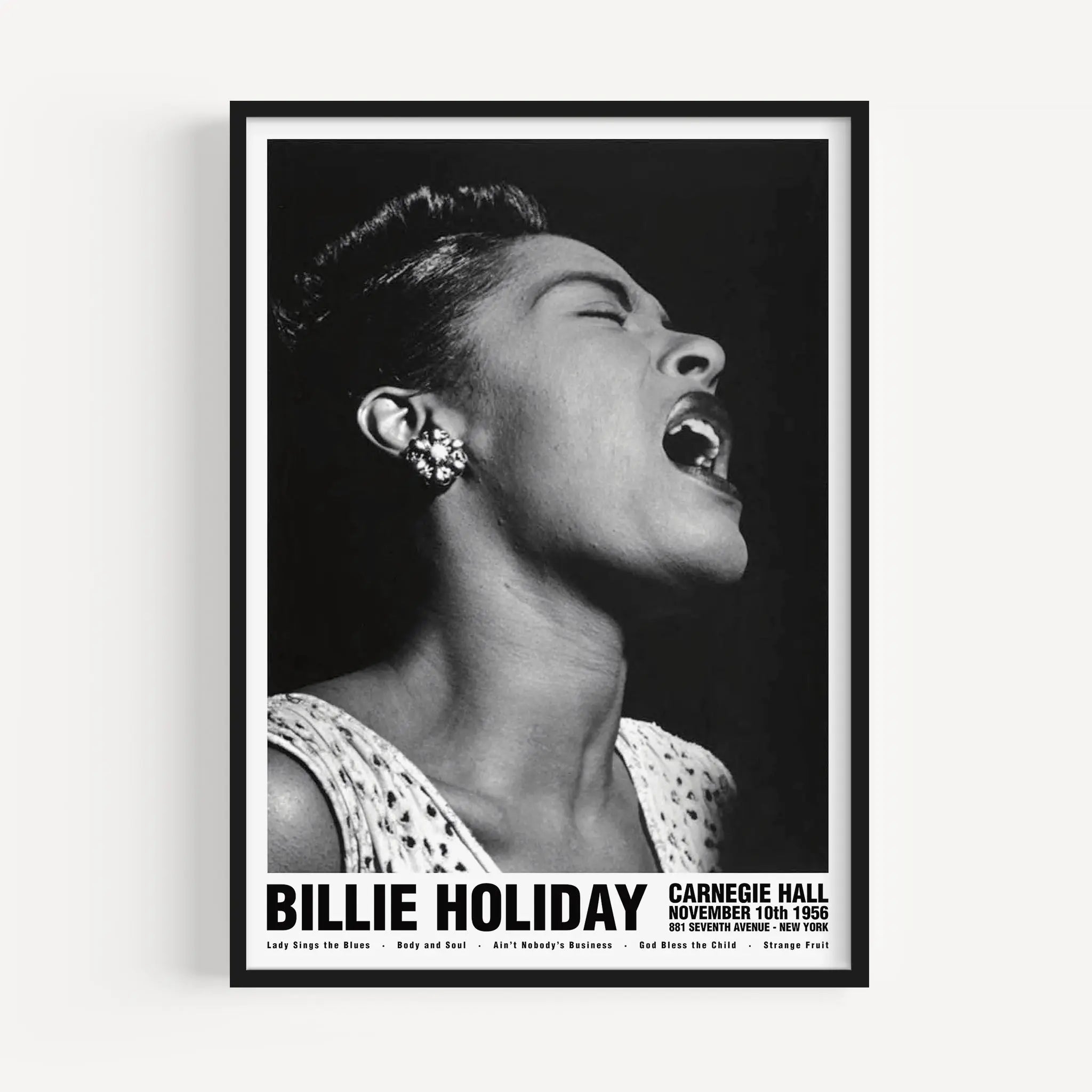 Billie Holiday Jazz Concert Poster – Poster Room