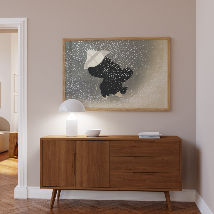 Swirling Snow by Kamisaka Sekka Poster