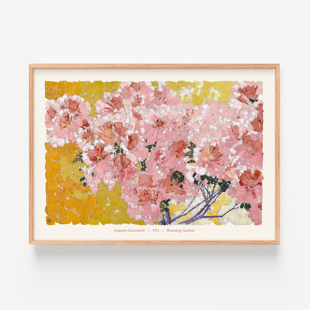 Blooming Azaleas by Augusto Giacometti Poster