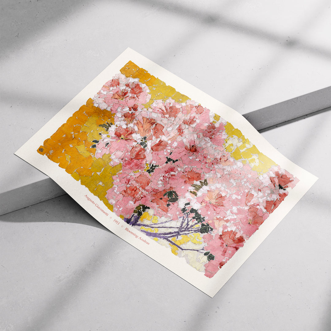 Blooming Azaleas by Augusto Giacometti Poster
