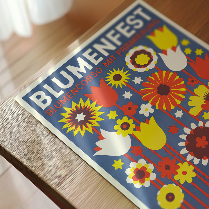 Blumenfest Zurich Vintage Poster
