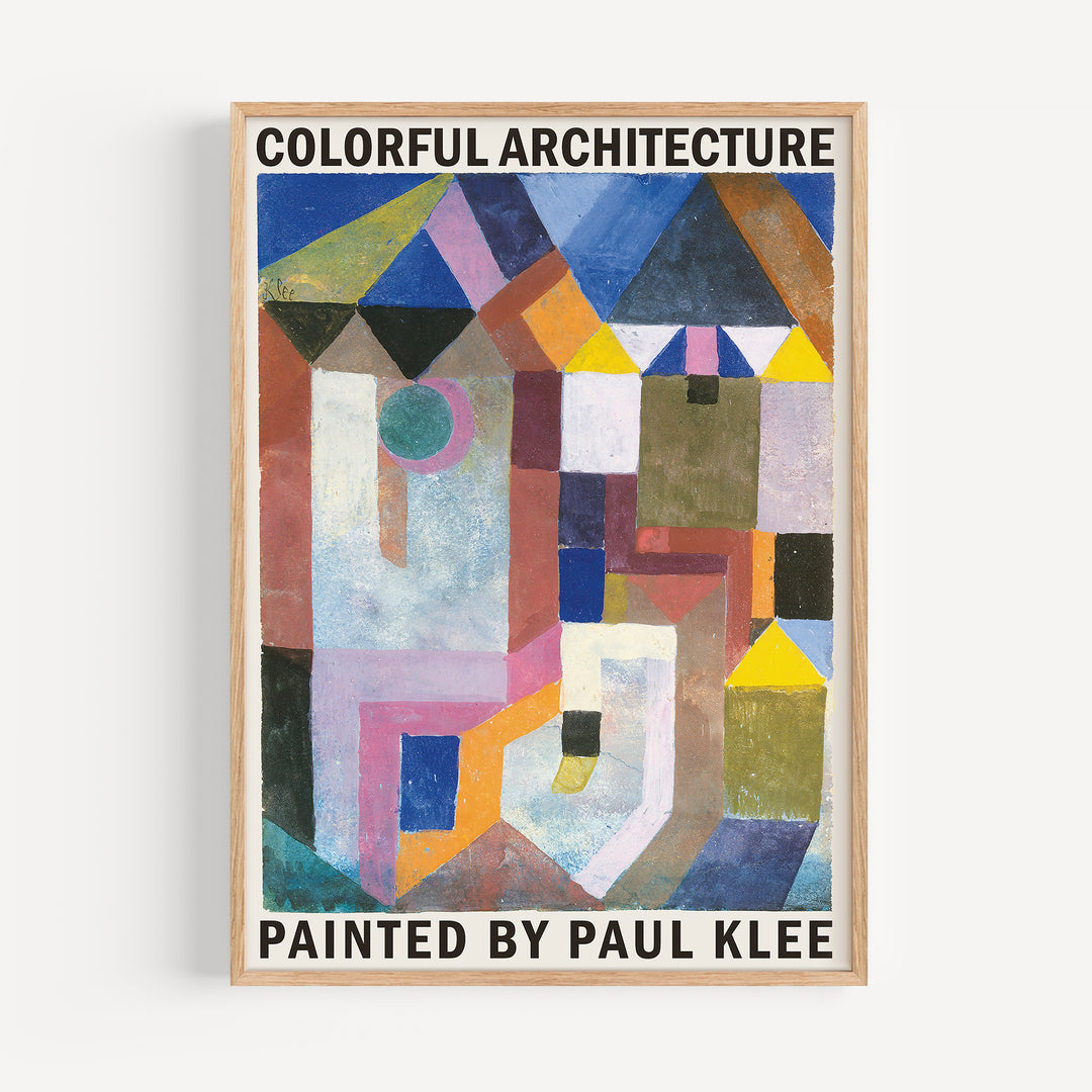 Colorful Architecture by Paul Klee Poster