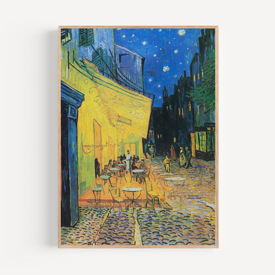 Café Terrace at Night  by Vincent Van Gogh Poster