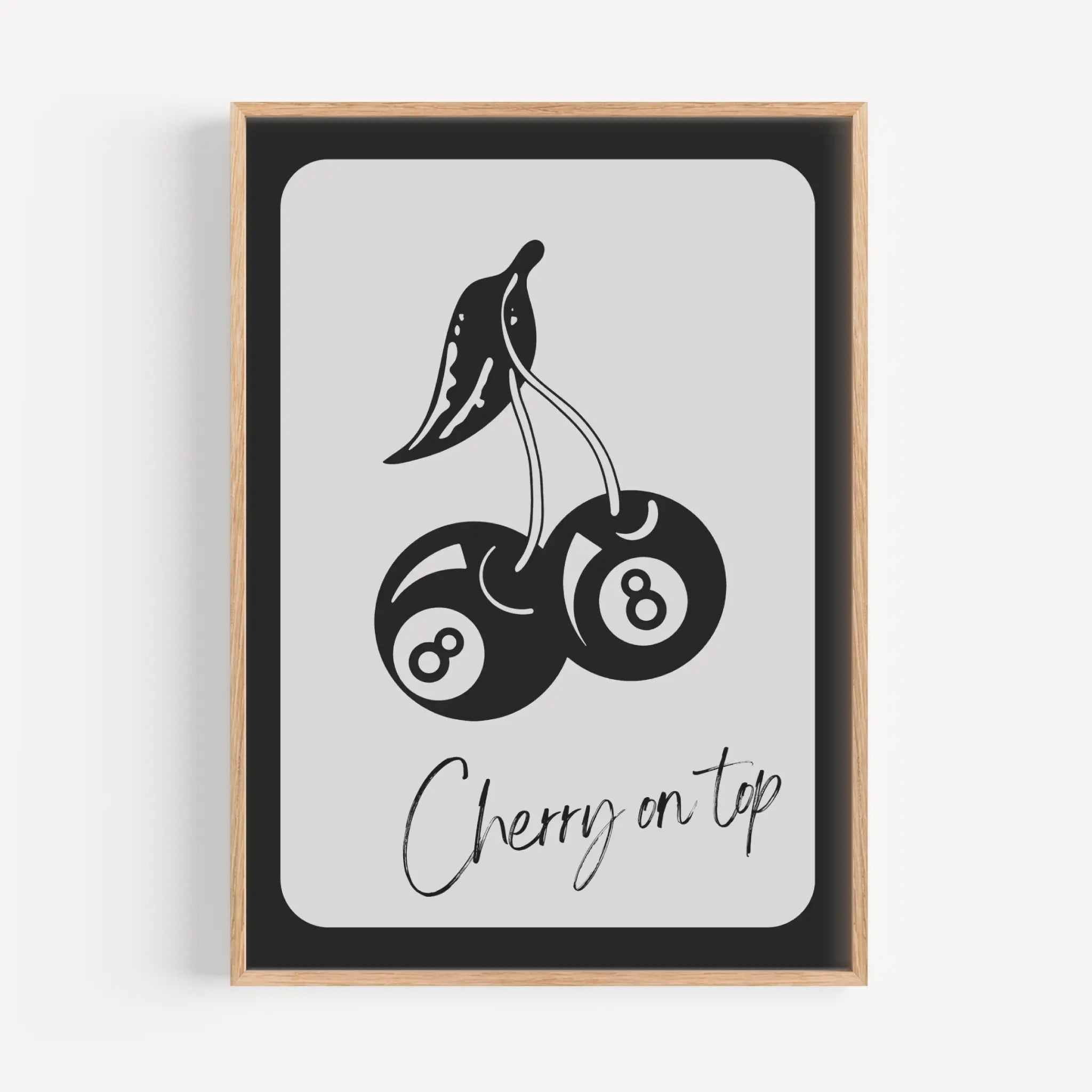8-Ball Cherries Poster – Poster Room