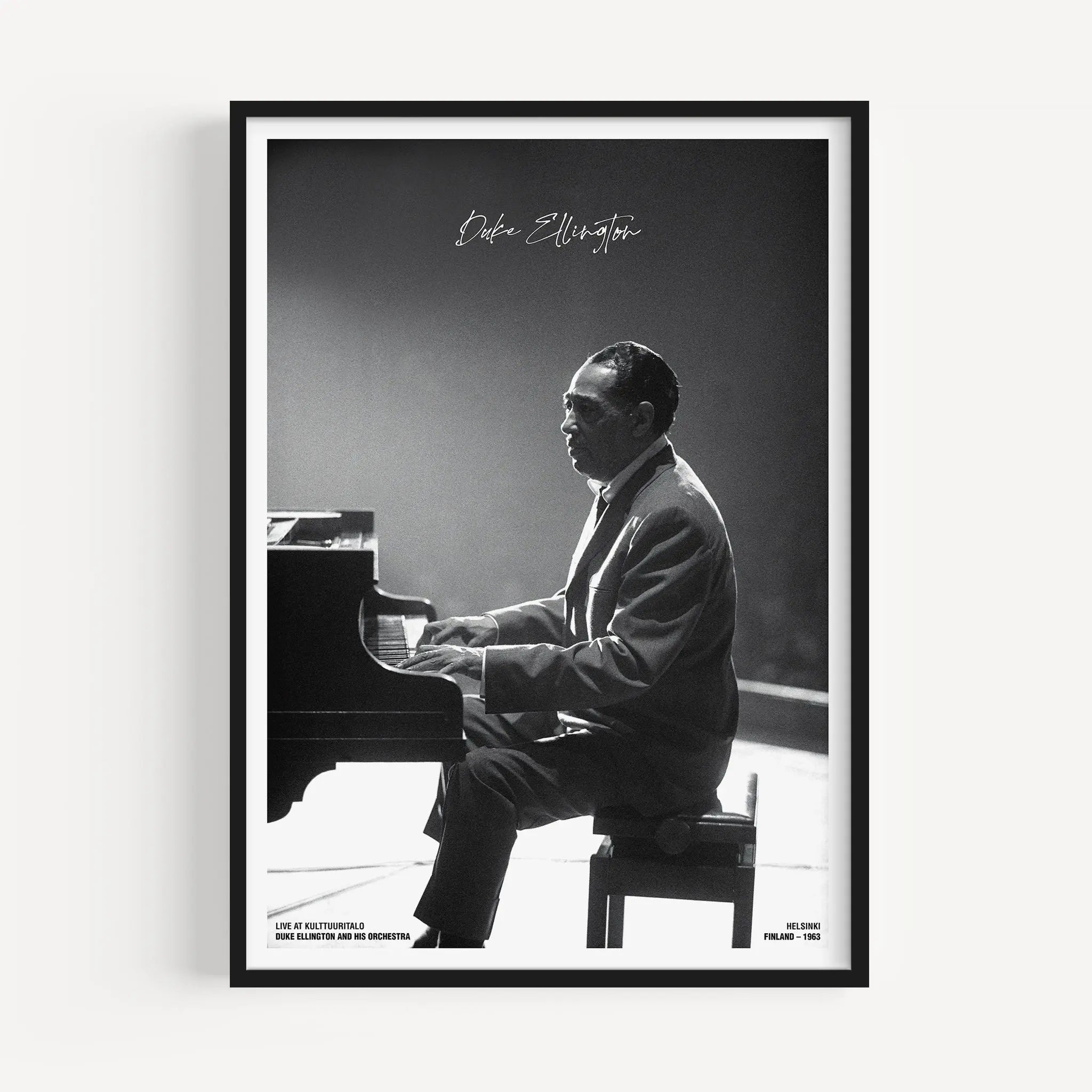 Duke Ellington Concert Poster - Jazz Portrait Print - Poster Room