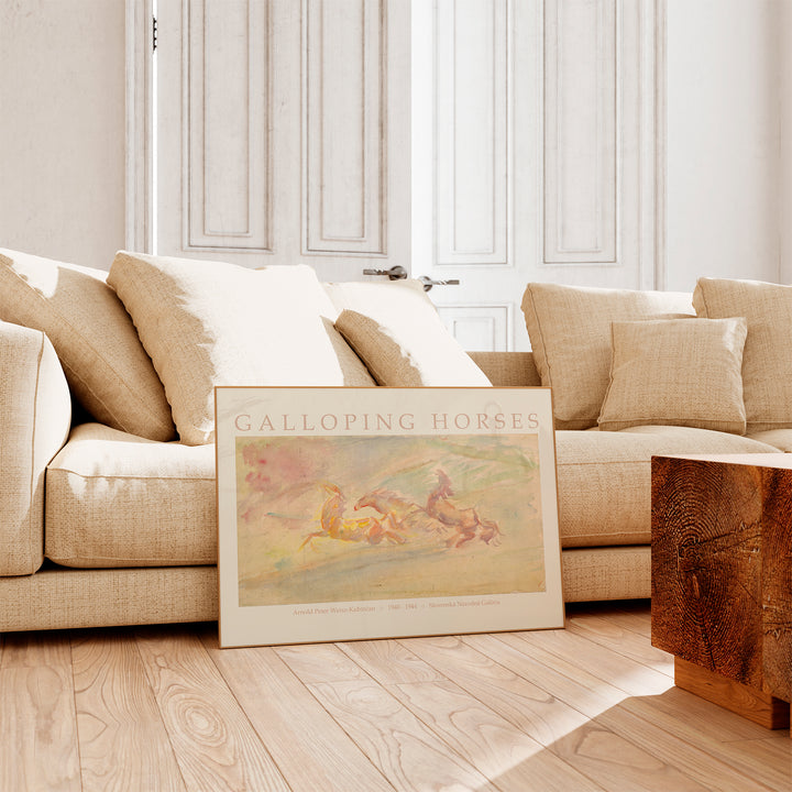 Galloping Horses by Arnold Peter Poster