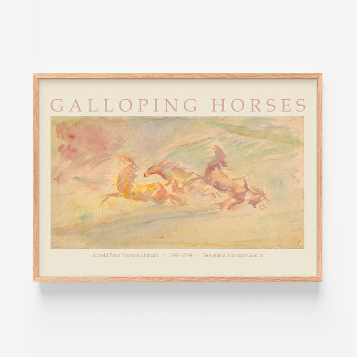 Galloping Horses by Arnold Peter Poster