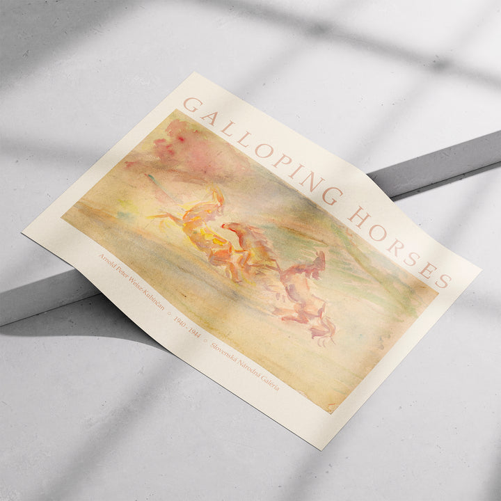 Galloping Horses by Arnold Peter Poster