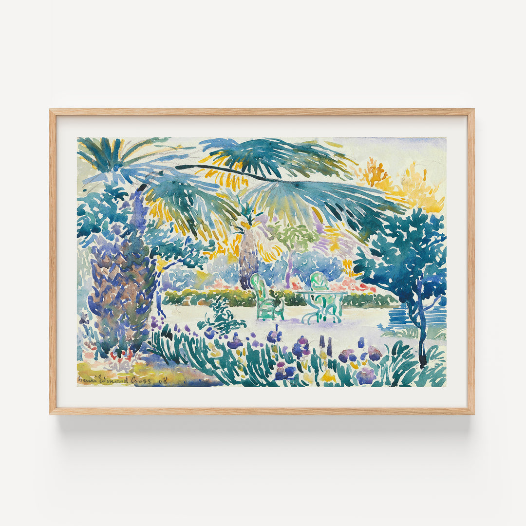 Garden of the Painter at Saint Clair by Henri-Edmond Cross Poster