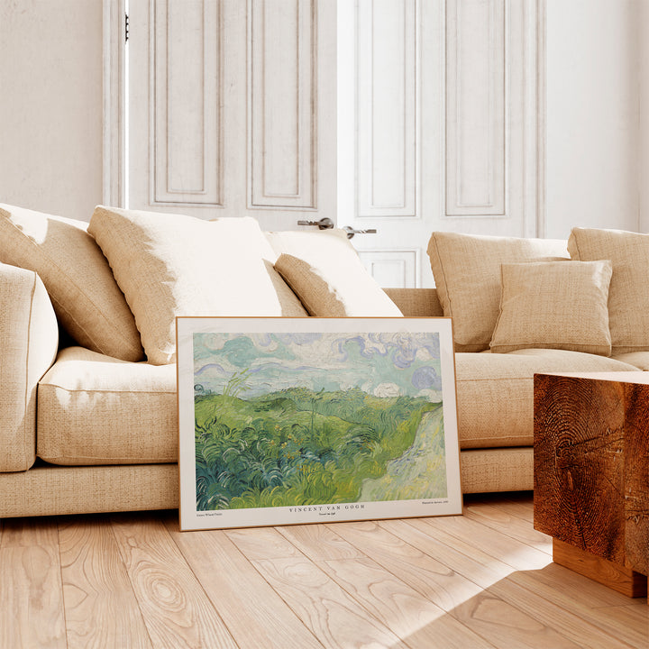 Green Wheat Fields by Vincent van Gogh Poster