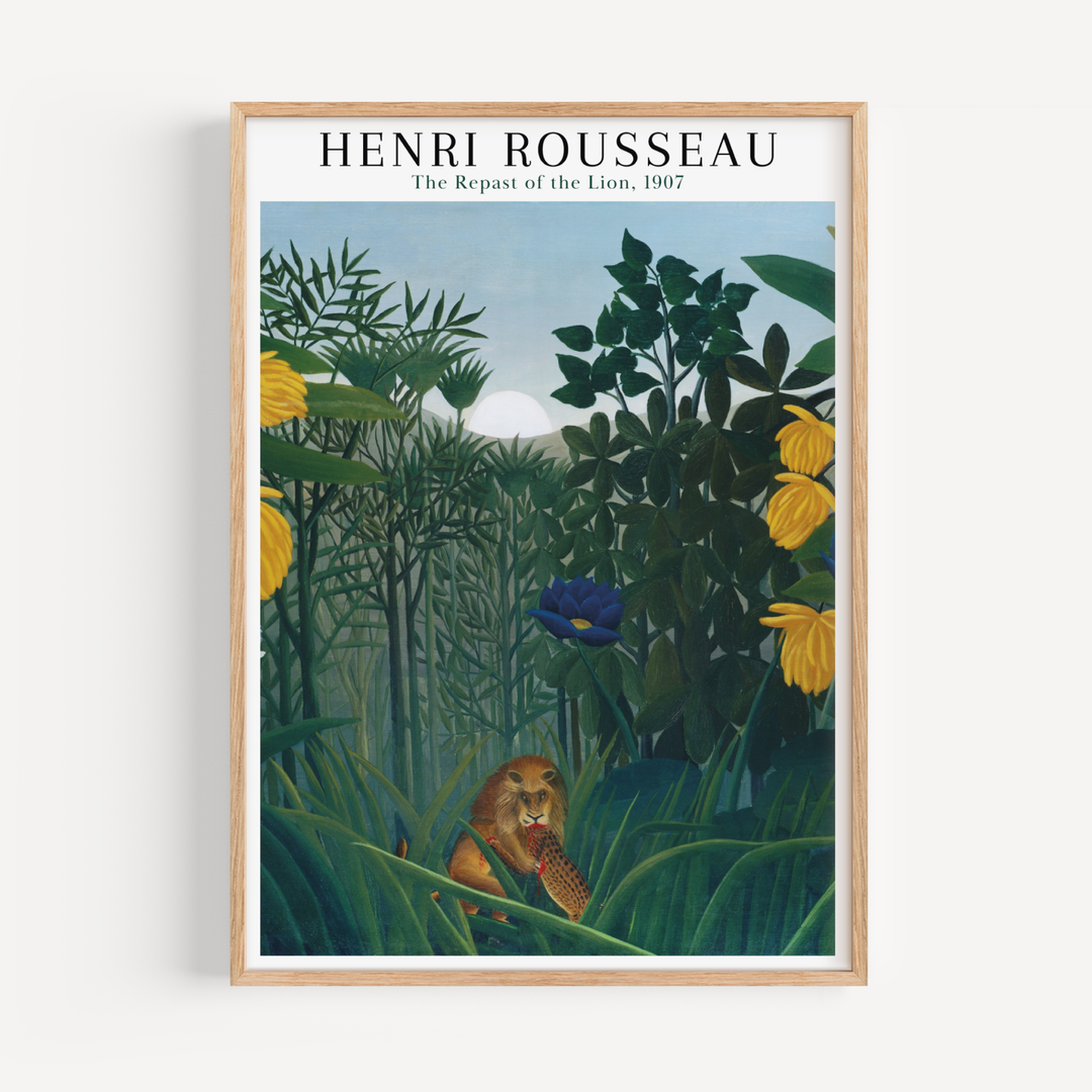 The Repast of the Lion Henri by Rousseau Poster