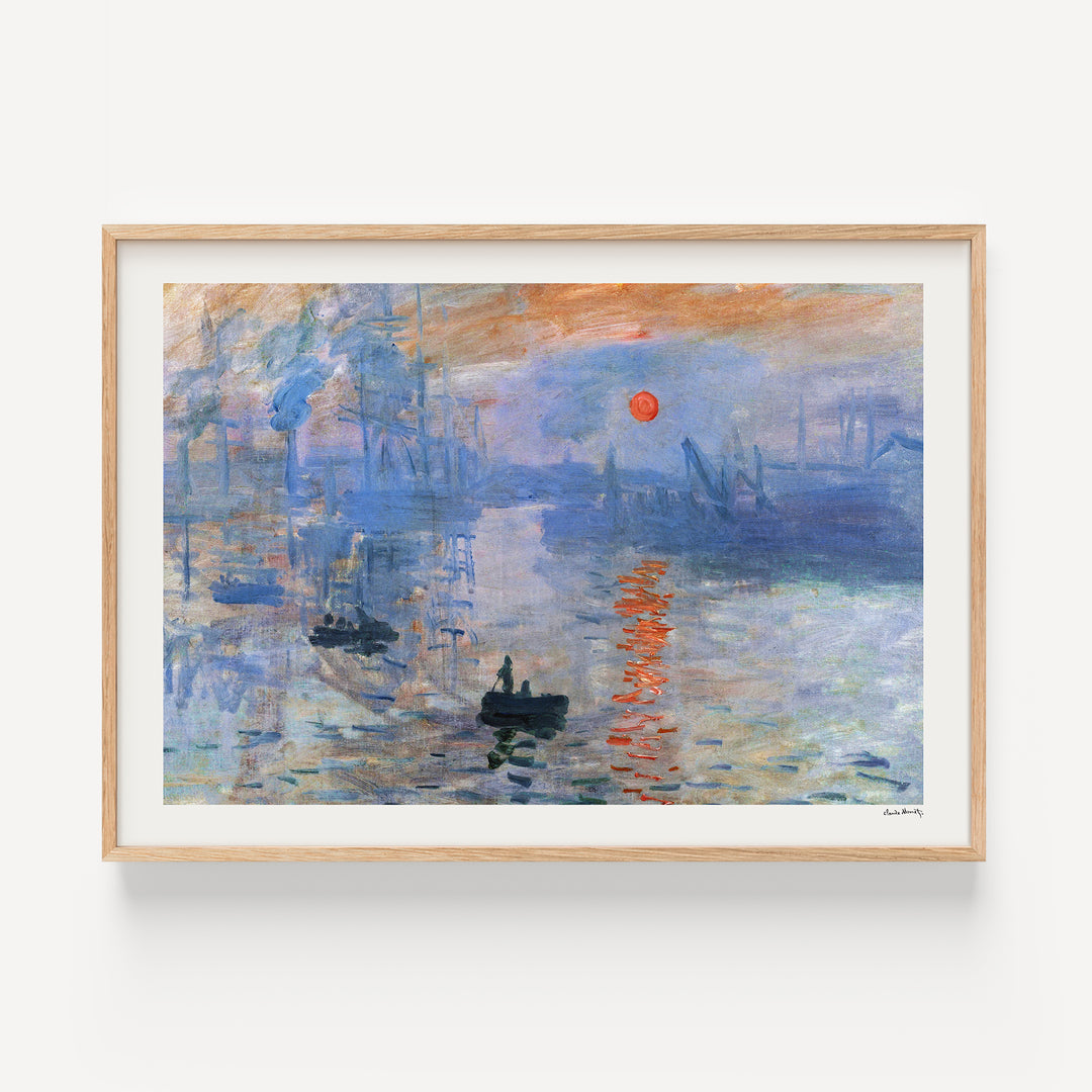 Impression, Sunrise Claude Monet Poster