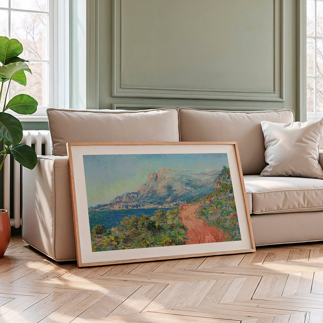 La Corniche Near Monaco by Claude Monet Poster