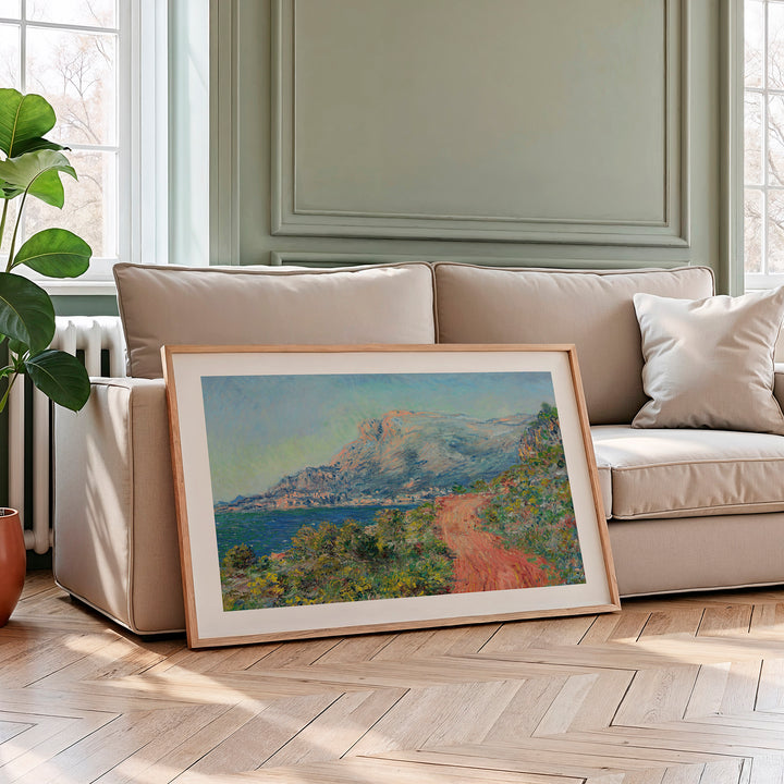 La Corniche Near Monaco by Claude Monet Poster