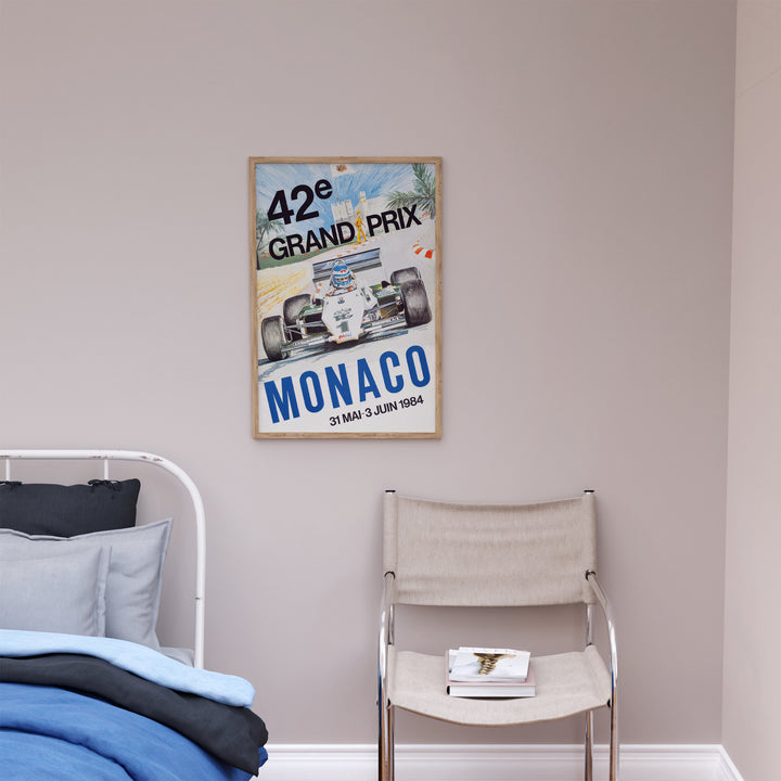 Monaco Grand Prix 1984 Poster