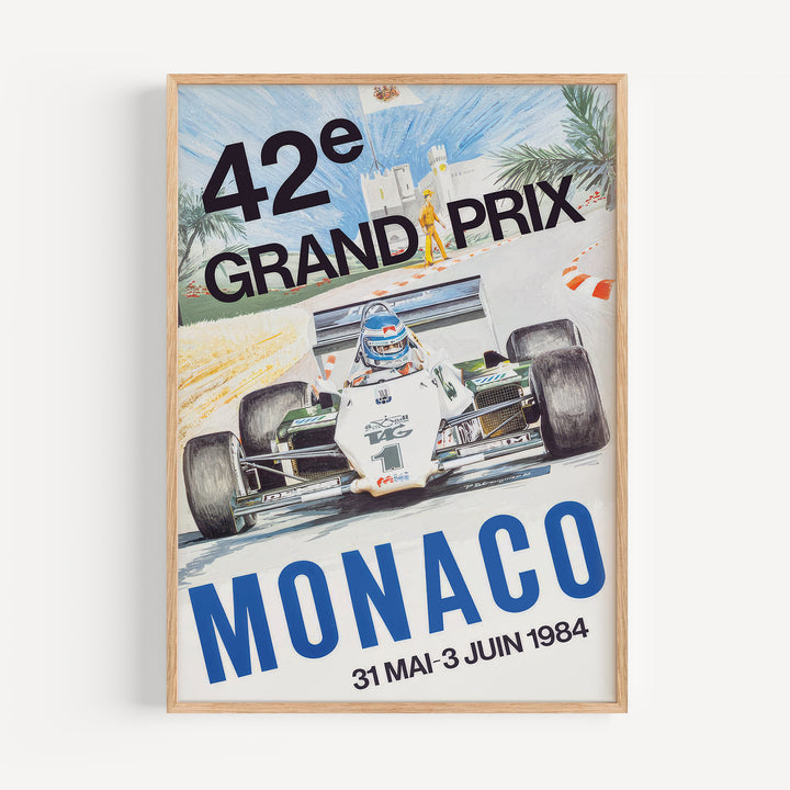 Monaco Grand Prix 1984 Poster