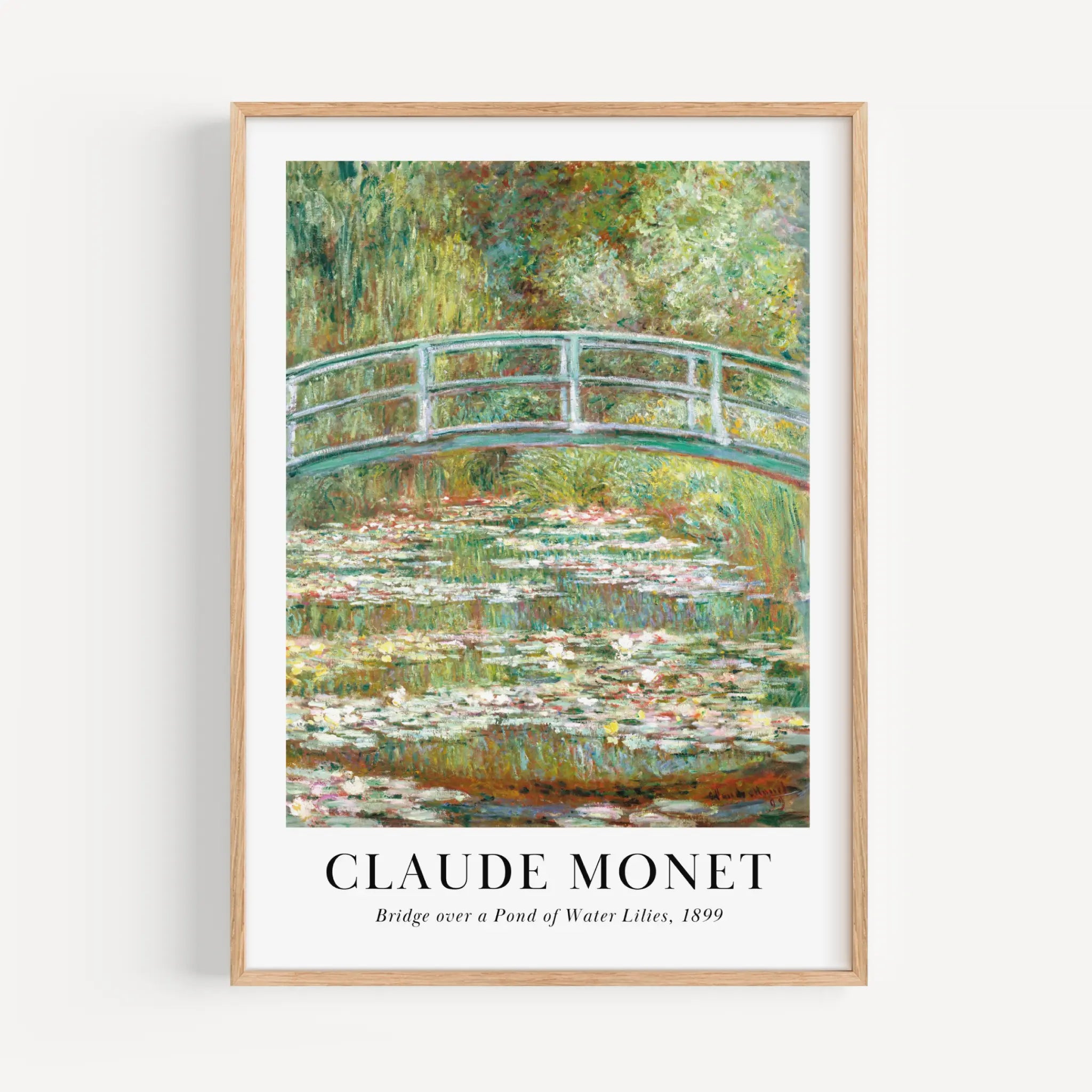 Bridge Over a Pond of Water Lilies - Claude Monet poster – Poster Room