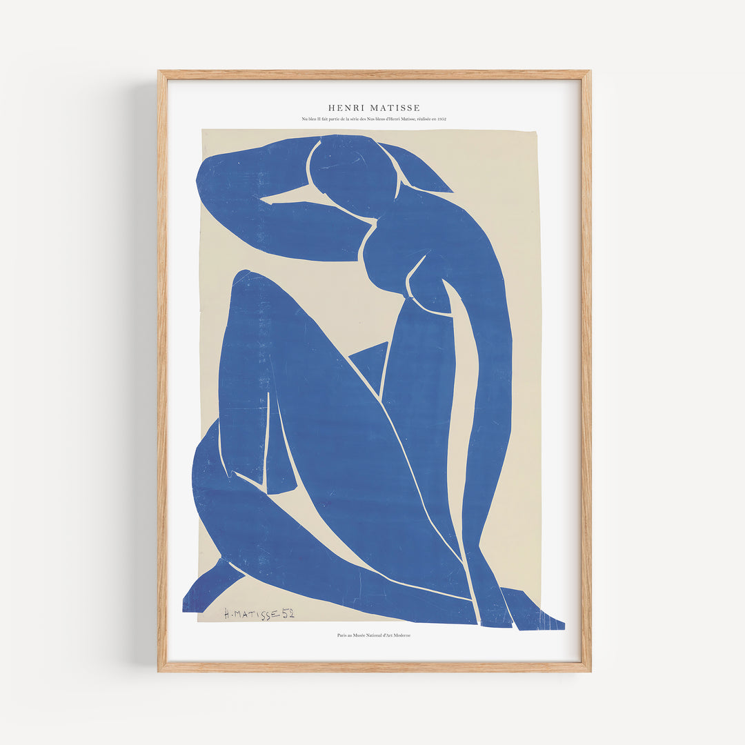 Nu Bleu II by Henri Matisse Poster