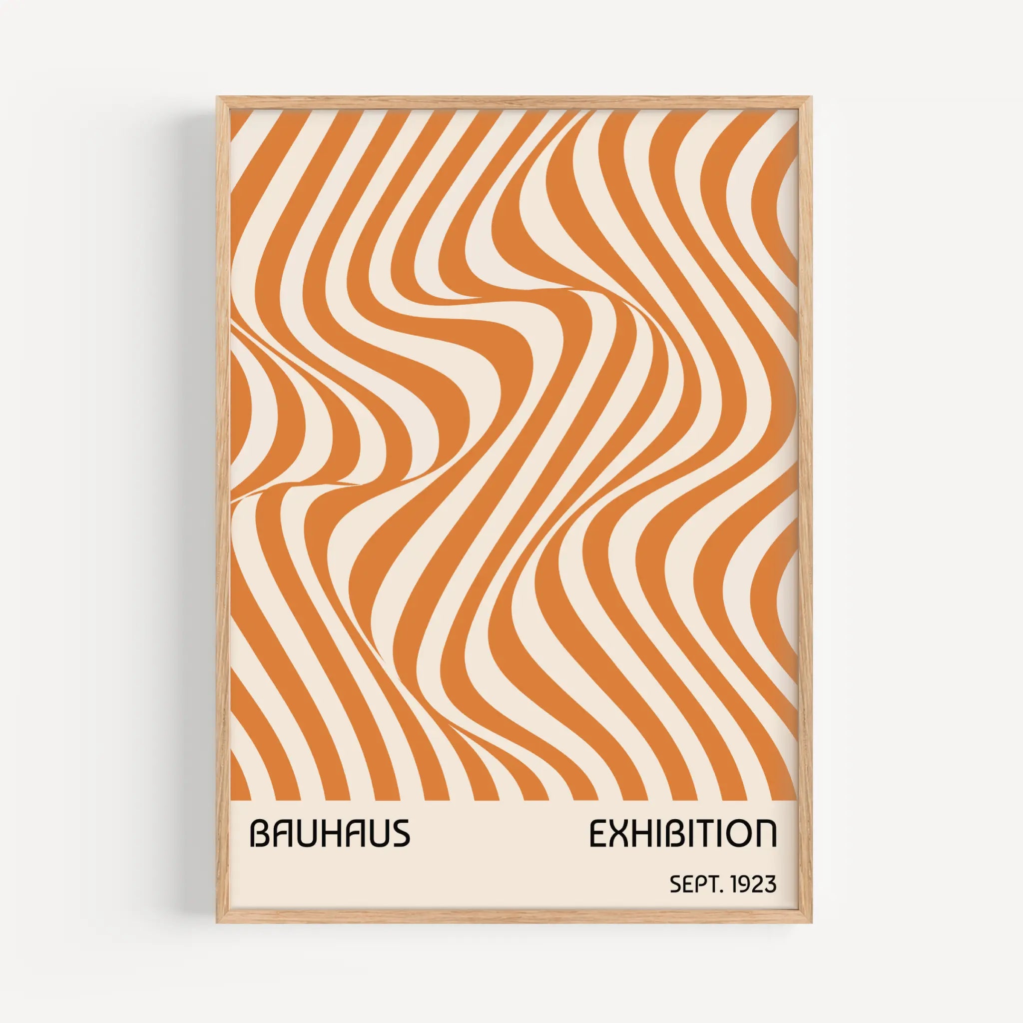 Orange Waves - Bauhaus Poster – Poster Room