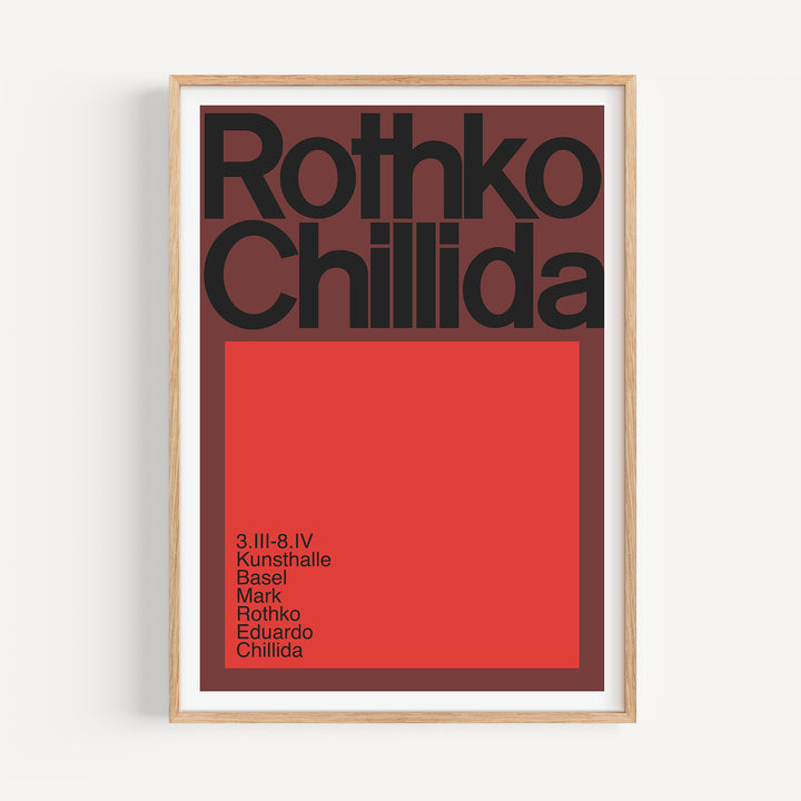 Rothko Chillida Exhibition Poster