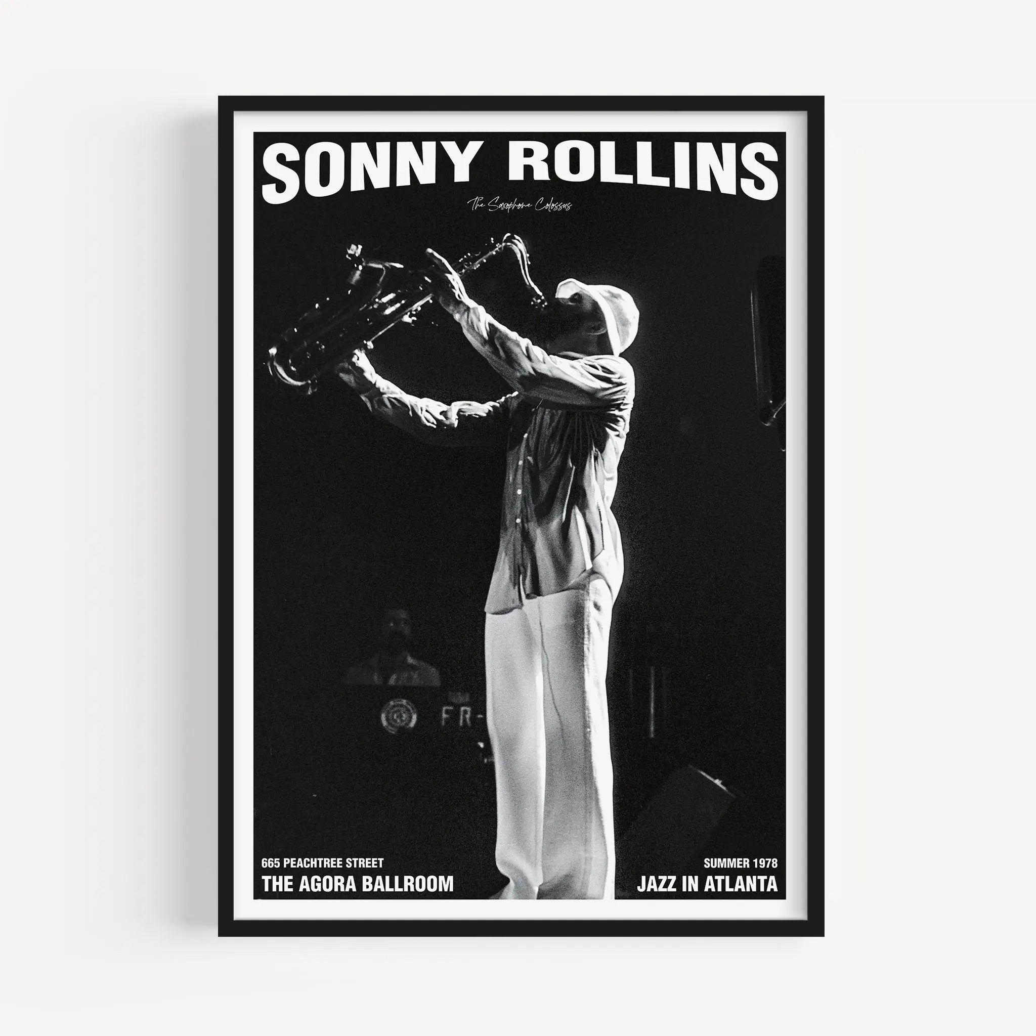 Sonny Rollins Jazz Concert Poster - Agora Ballroom 1978 - Poster Room