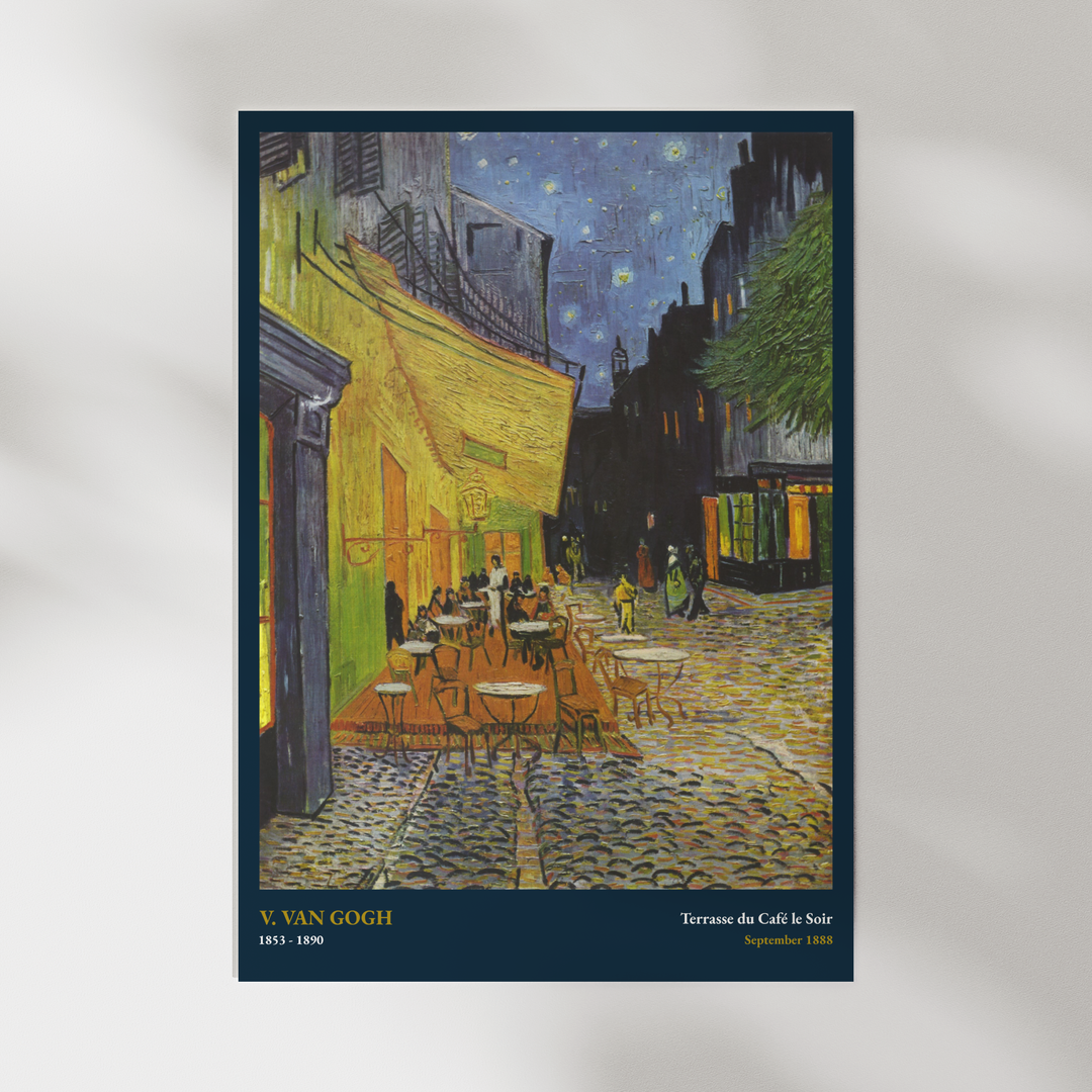 Terrasse du Café le Soir by Vincent van Gogh Poster
