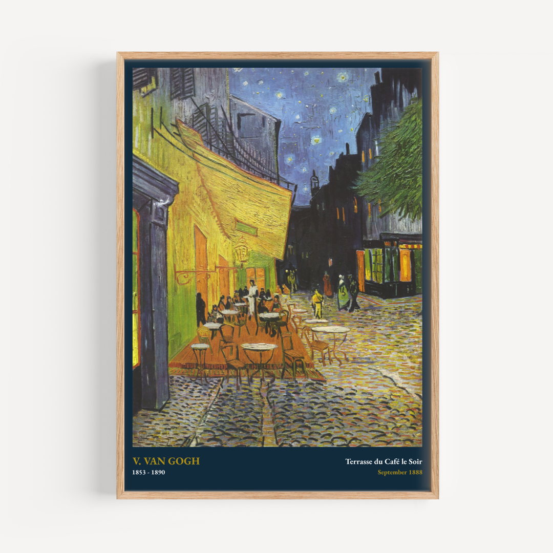 Terrasse du Café le Soir by Vincent van Gogh Poster