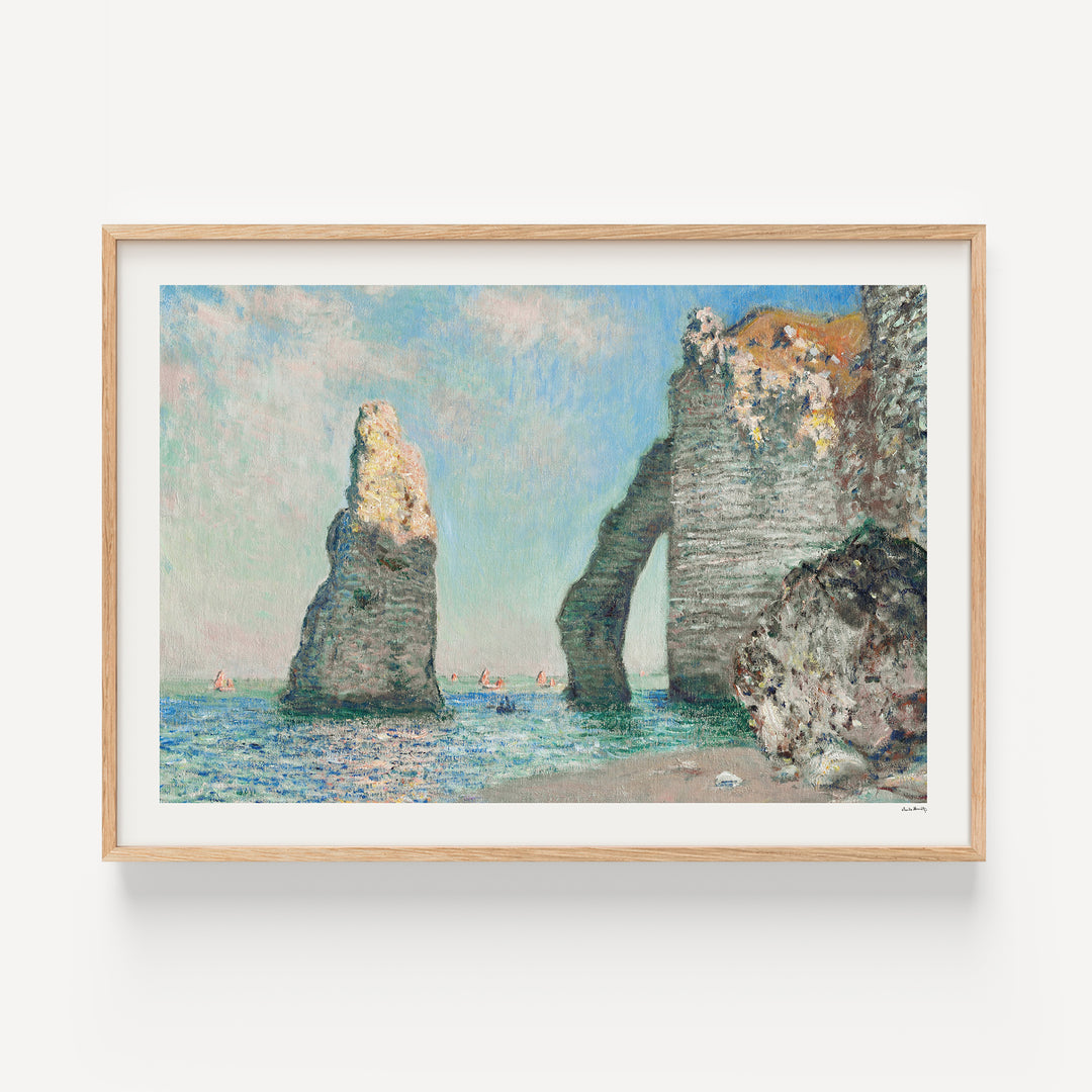 The Cliffs at Étretat by Claude Monet Poster