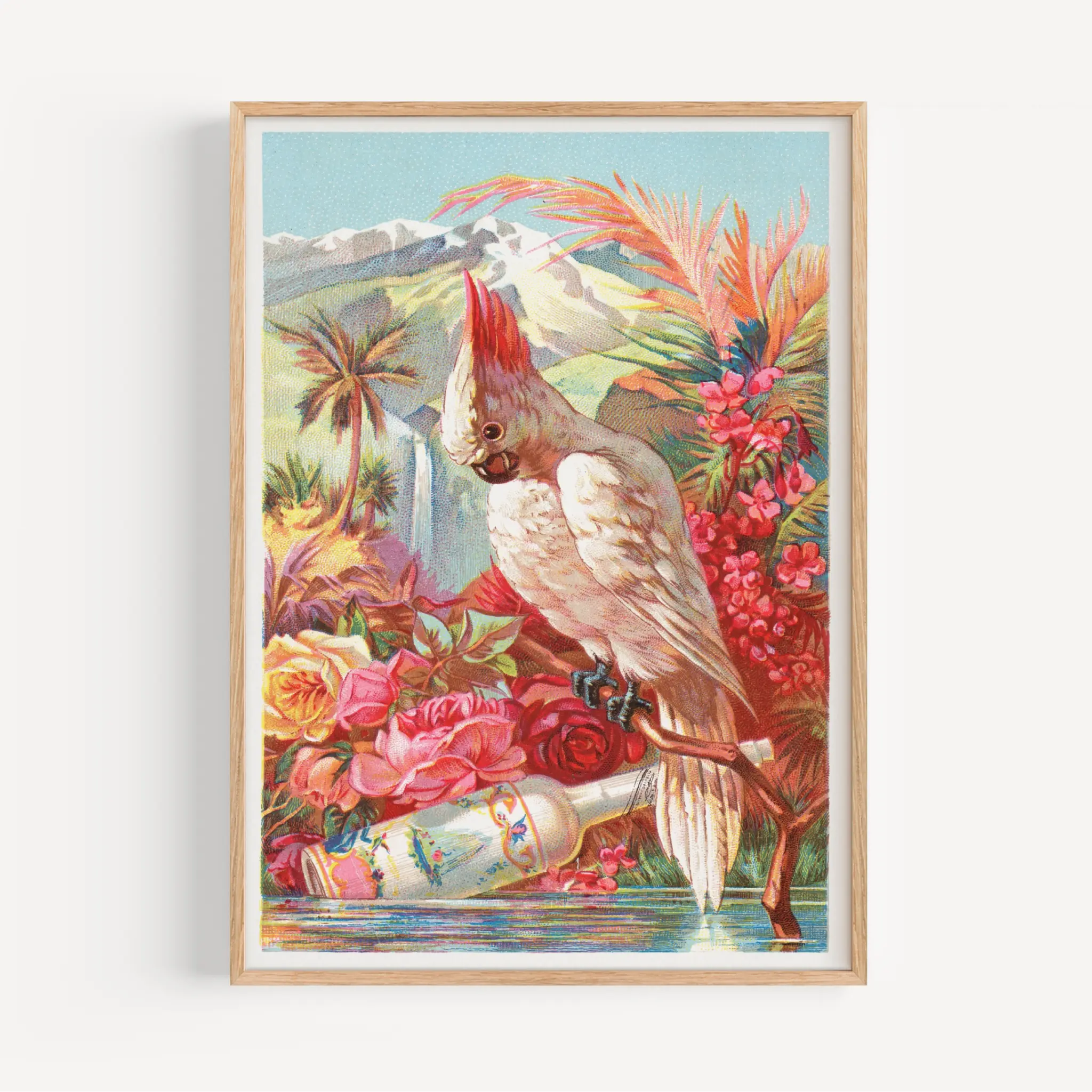 Parrot Vintage Poster - Tropical Bird Wall Art - Poster Room