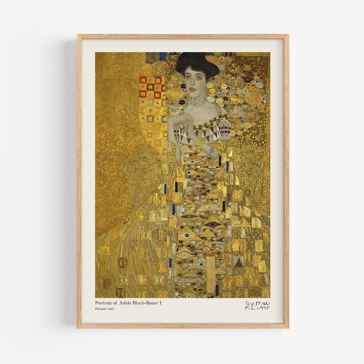 Portrait of Adele Block-Bauer by Gustav Klimt Poster