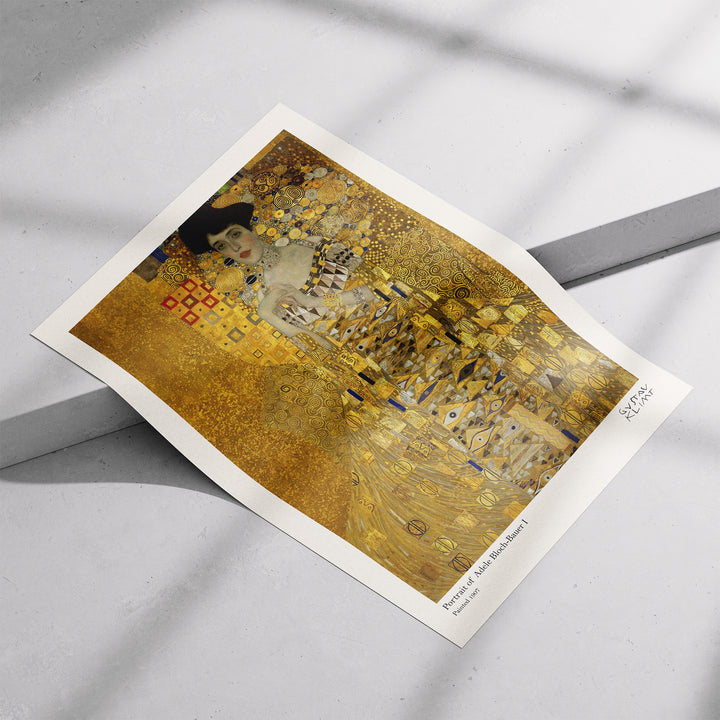 Portrait of Adele Block-Bauer by Gustav Klimt Poster