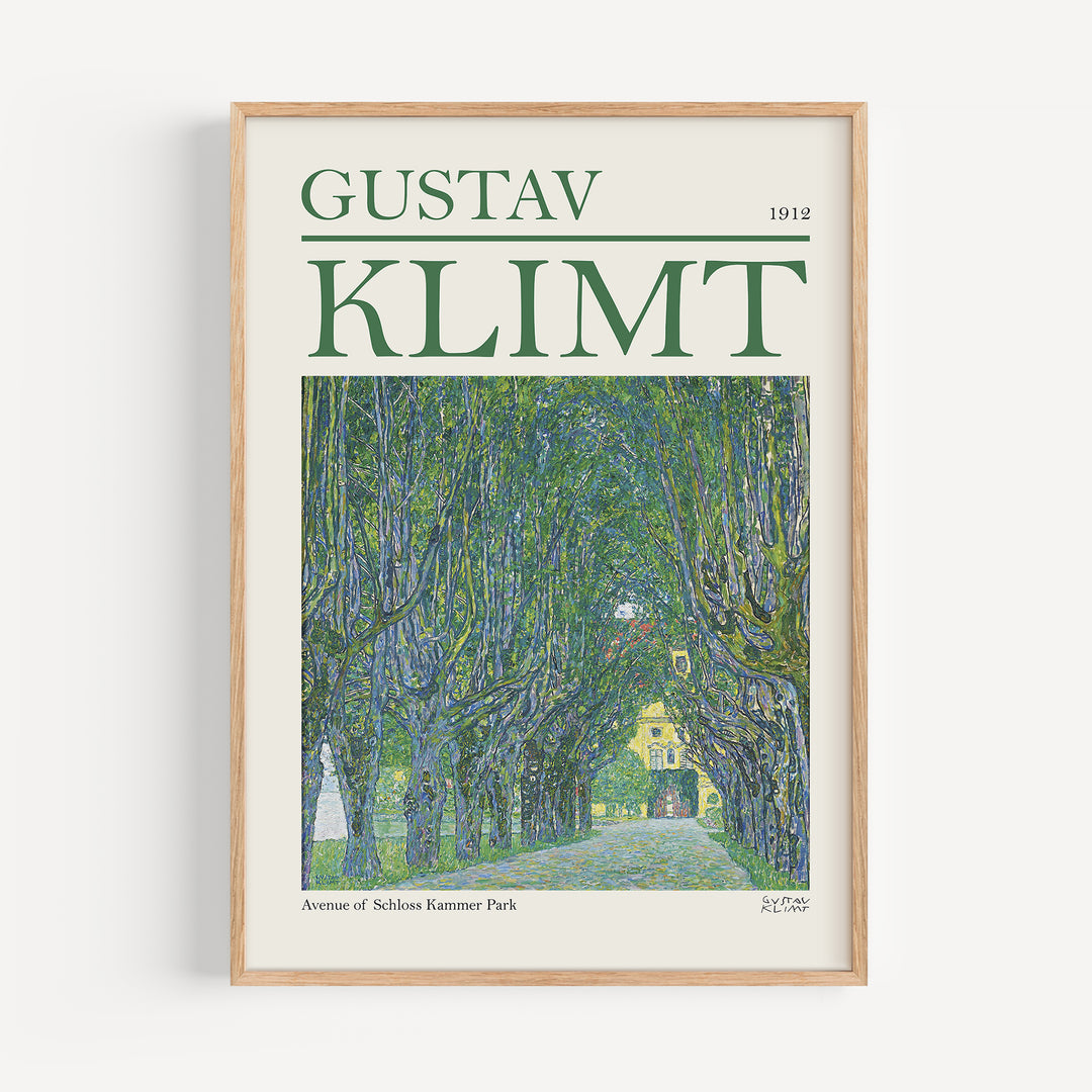 Avenue of Schloss Kammer Park by Gustav Klimt Poster
