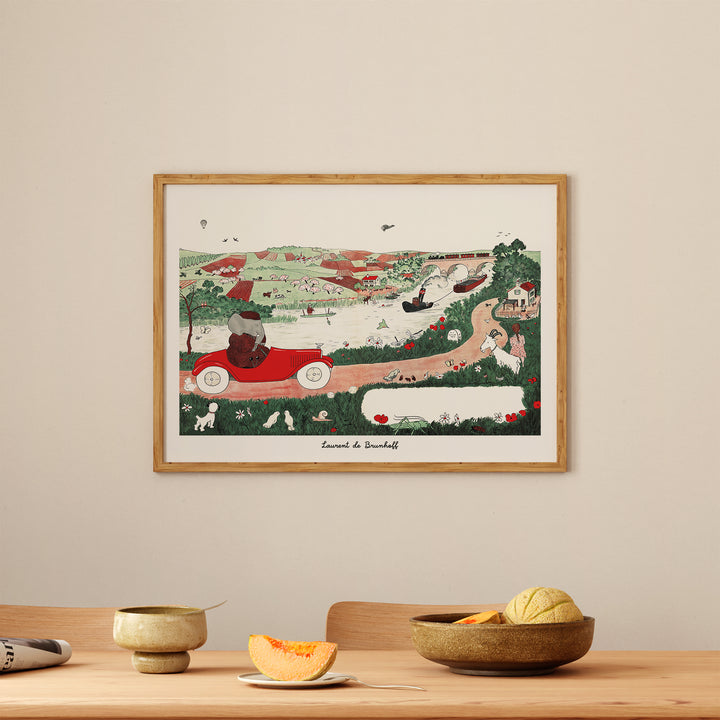 Babar Goes Driving Poster