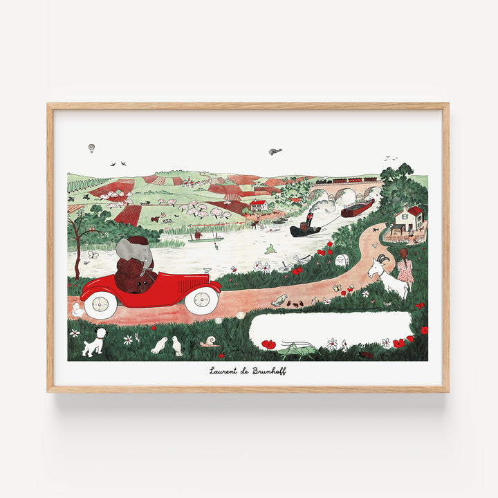 Babar Goes Driving Poster