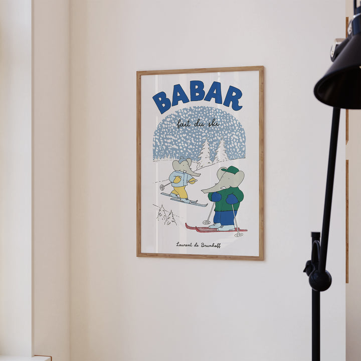Babar Goes Skiing Poster
