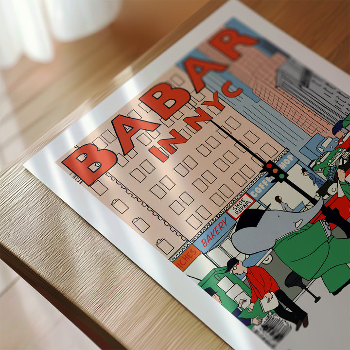 Babar in NYC Poster