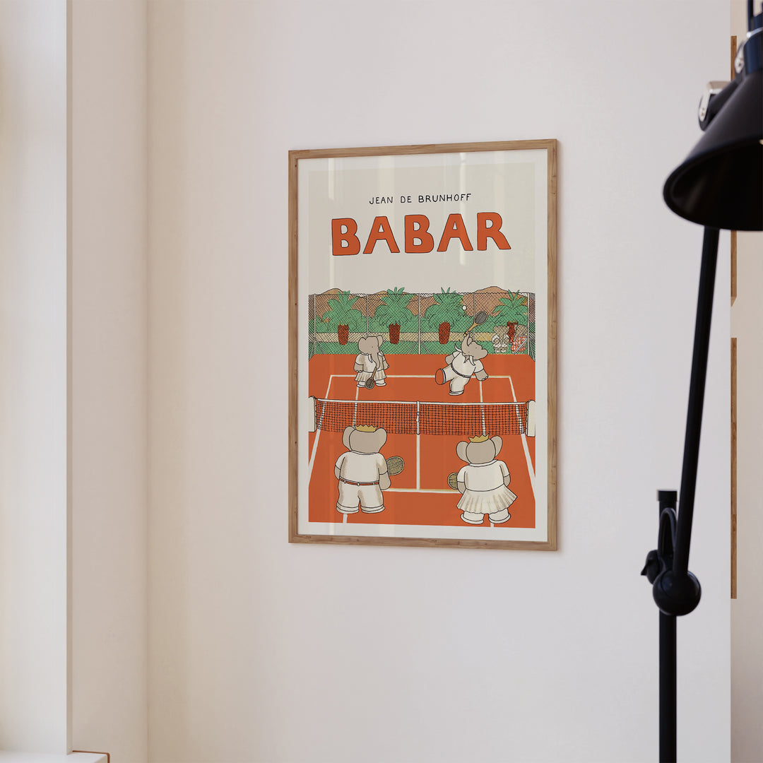 Tennis Babar Poster