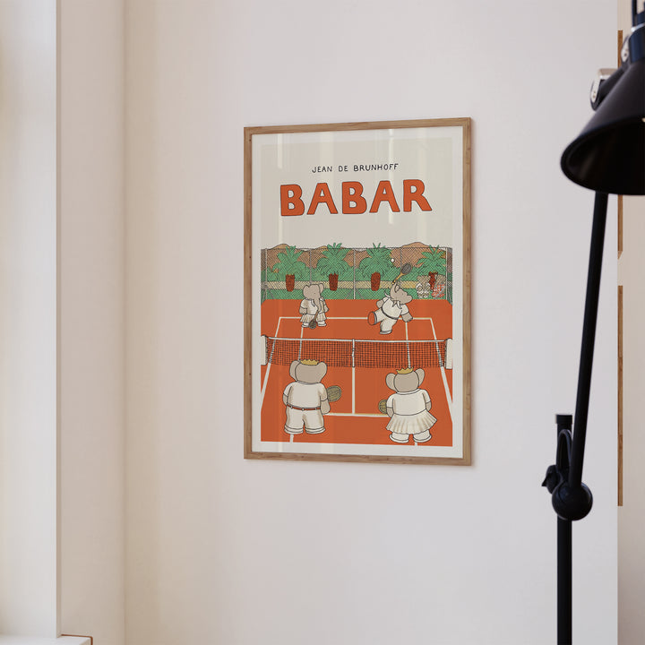 Tennis Babar Poster