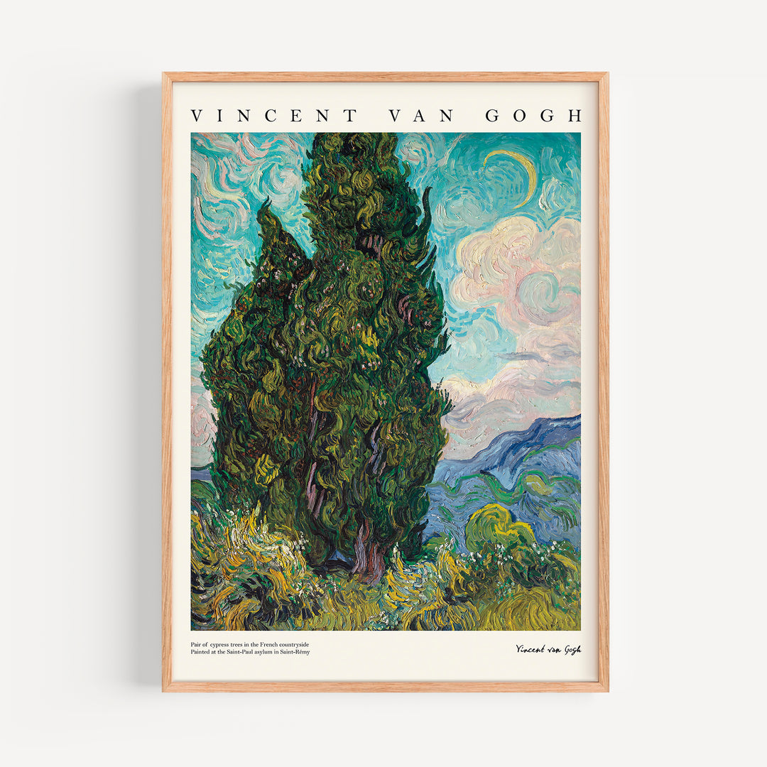 Cypresses by Vincent van Gogh Poster