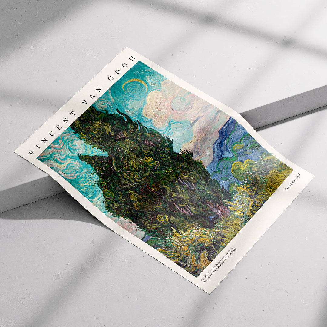 Cypresses by Vincent van Gogh Poster