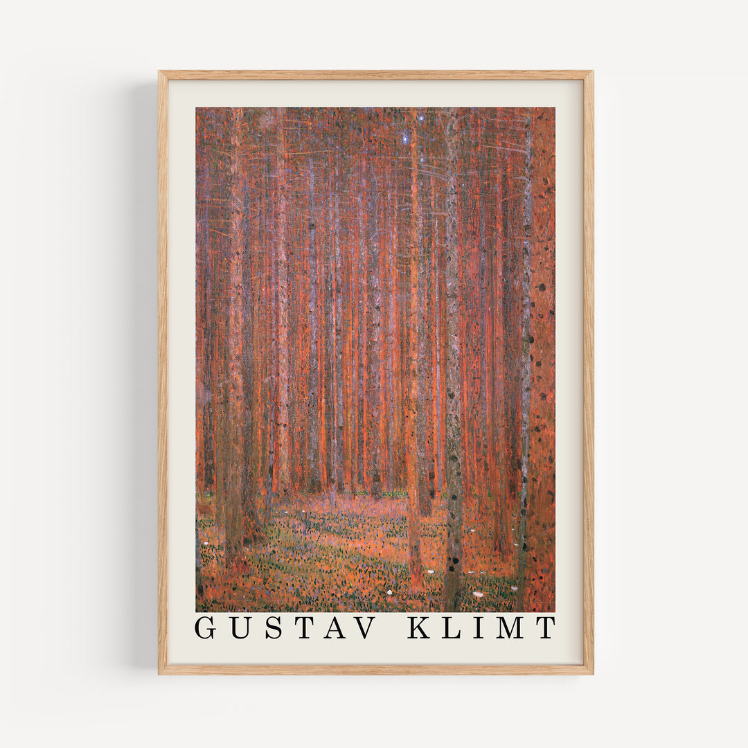 Fir Forest by Gustav Klimt Poster