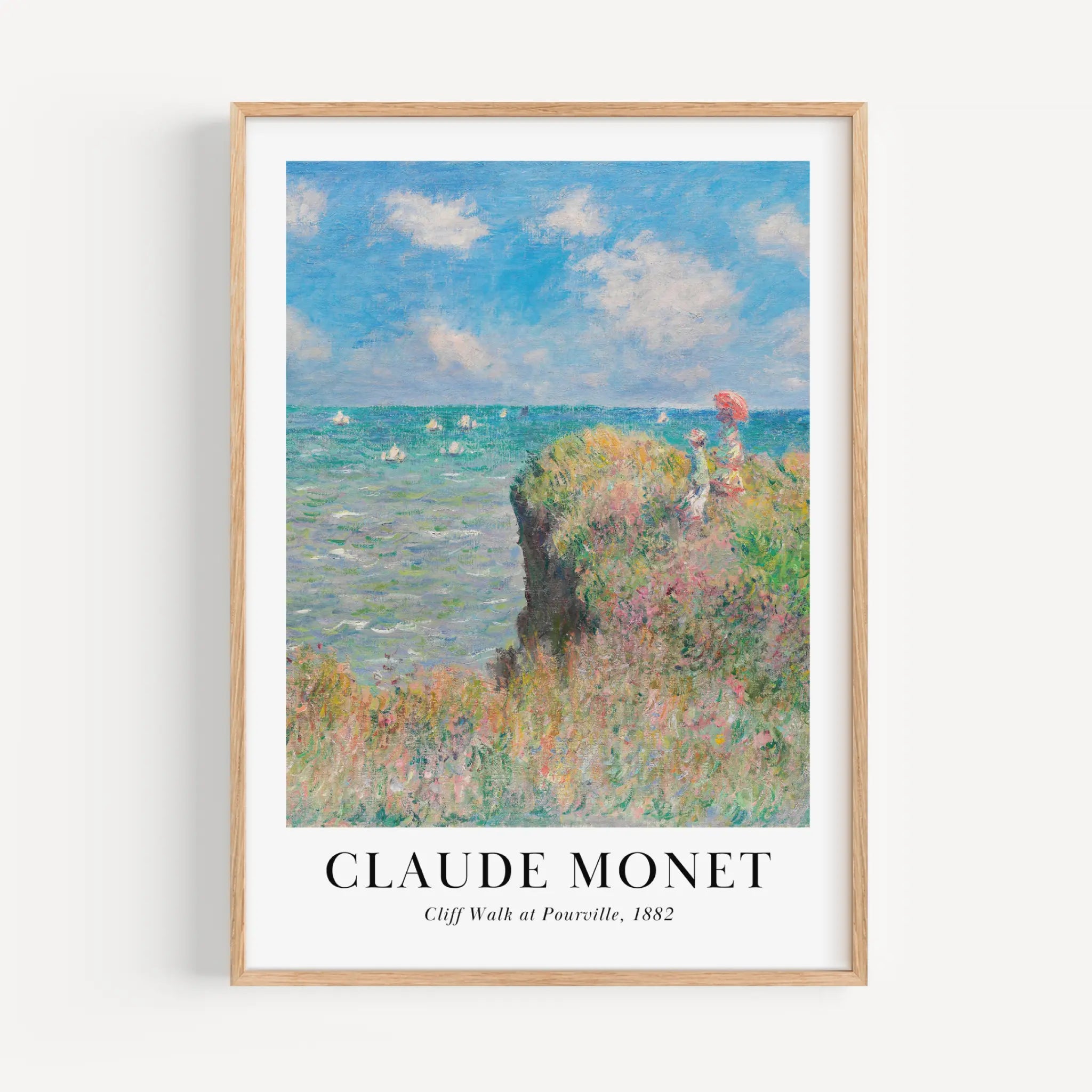 Cliff walk at Pourville - Claude Monet Poster – Poster Room