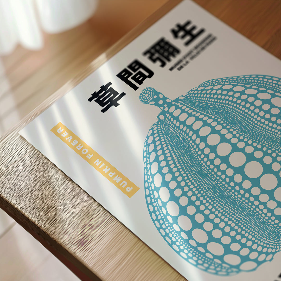 Pumpkin Forever Yayoi Kusama Exhibition Poster