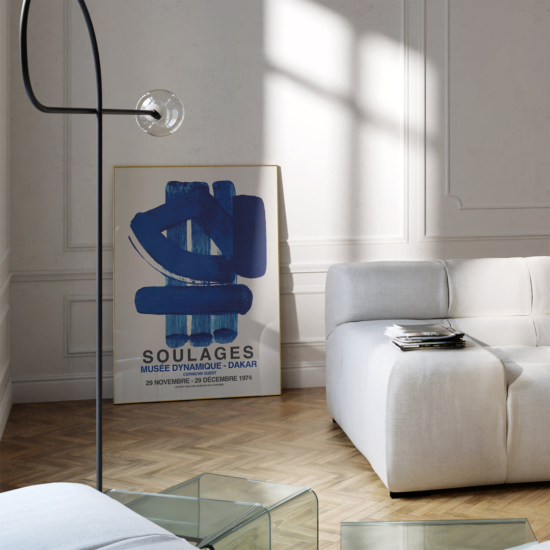 Soulages Exhibition Poster